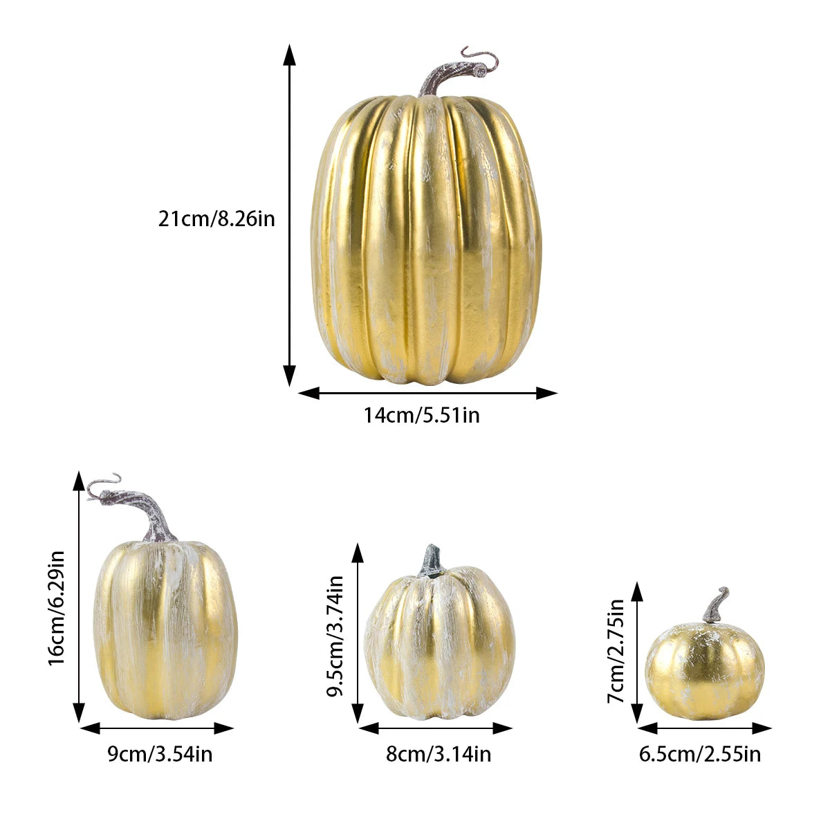 Künstliche Kürbisse aus Schaumstoff – Dekoration für Halloween und Weihnachten | Perfekt für Tische und Wohnungen