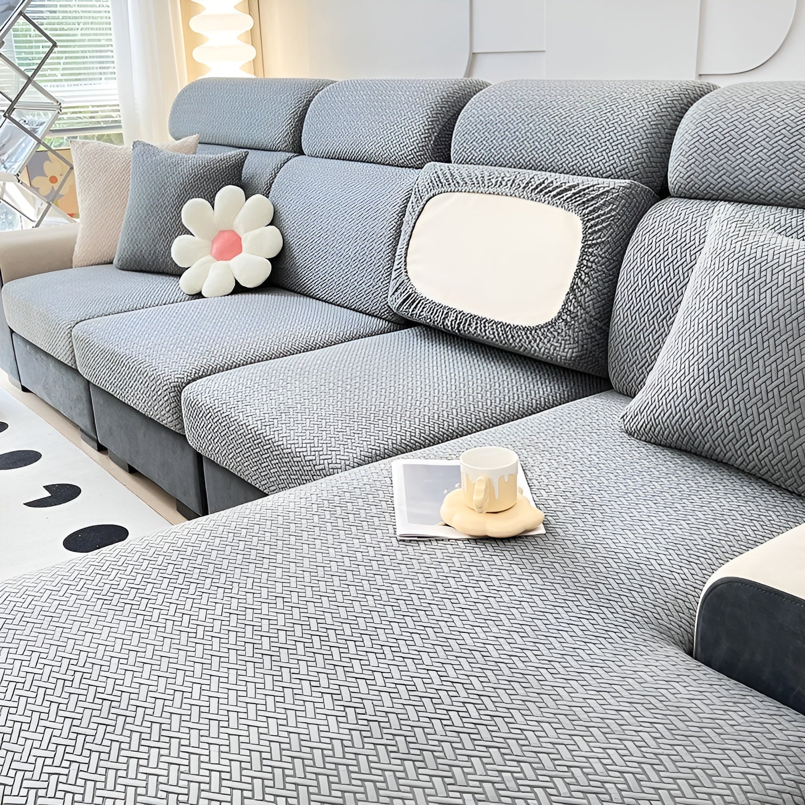 Elastische Sofahülle – Wasserabweisend und Passgenau | Schützender Bezug aus Stretchstoff