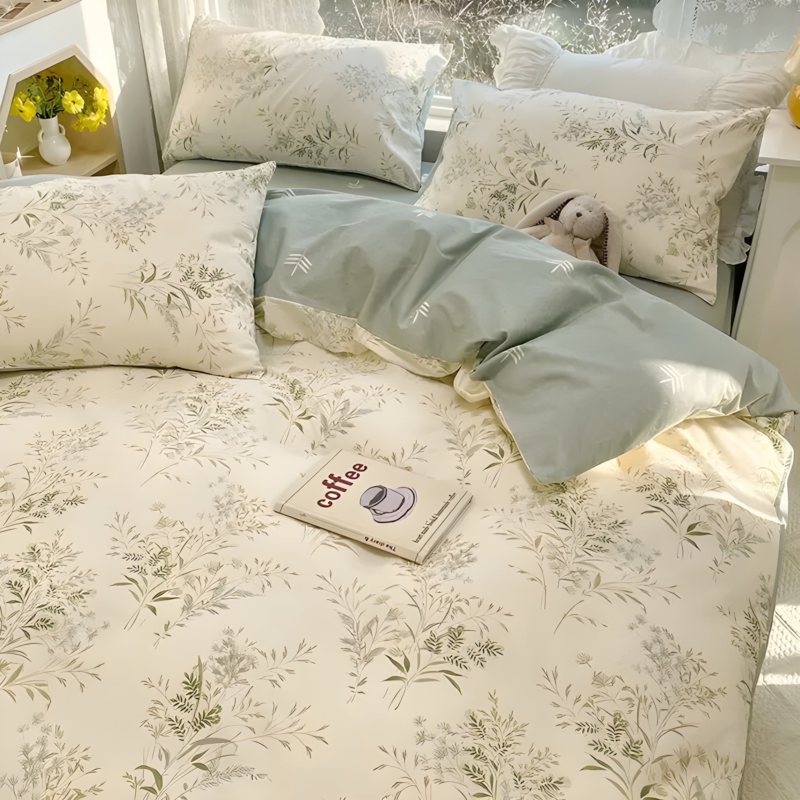 CherryBliss Bettwäsche-Set – Elegantes Bettwäsche-Set mit Spannbettlaken