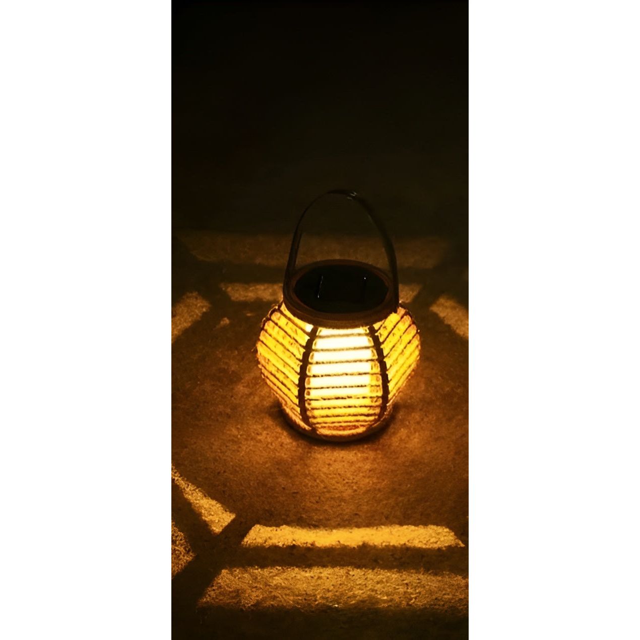 RattanBreeze Light - Kreative Rattan Solar Garten Deko Lampe Elegare