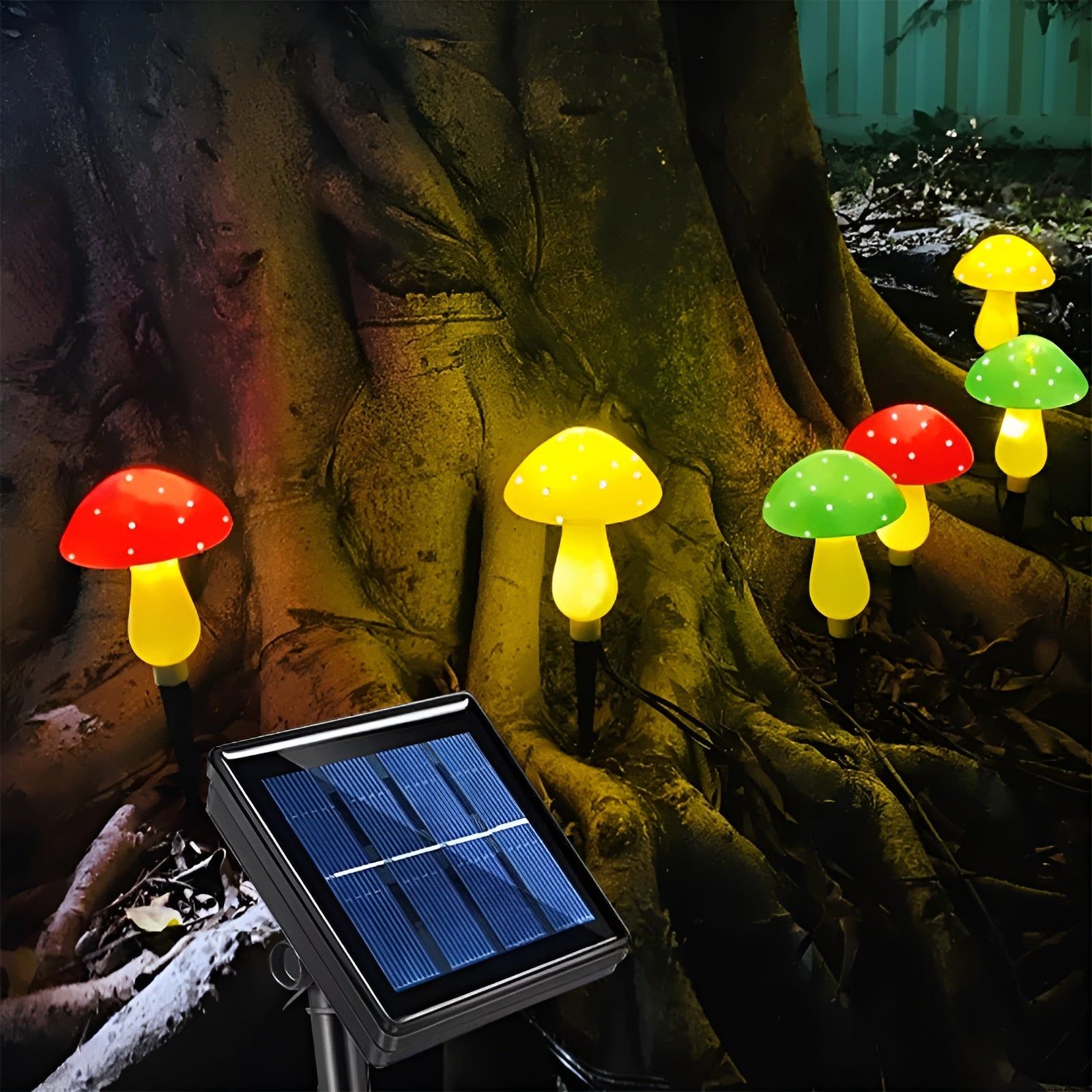 MushroomTwinkle Light - Wasserdichte Pilz Solar Feenlichter Elegare