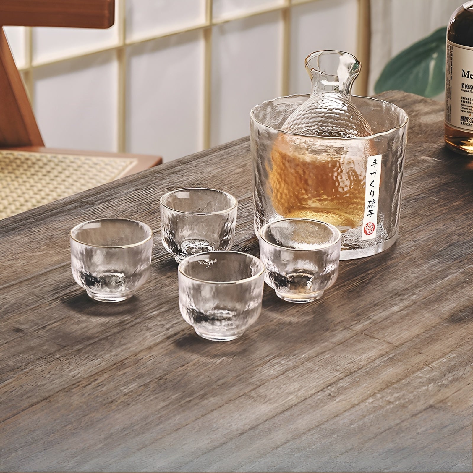 Japanisches Glas-Set – Elegantes Sake- & Whisky-Set | Perfekt für Bar & Zuhause
