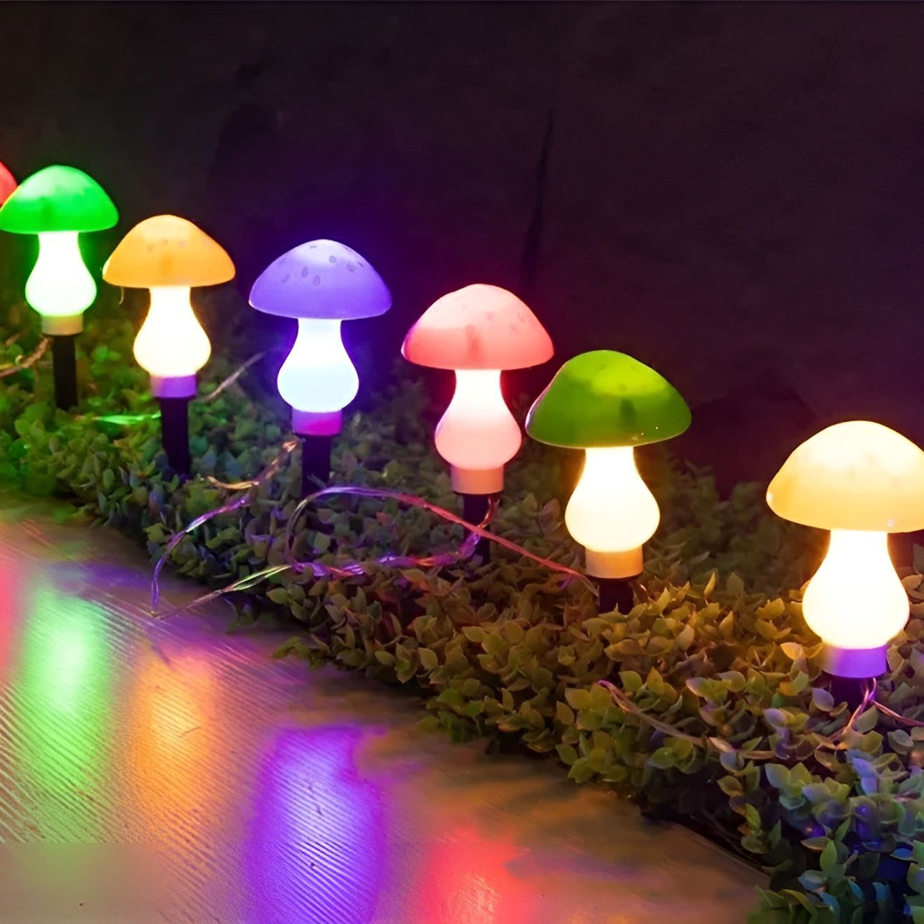 MushroomTwinkle Light - Wasserdichte Pilz Solar Feenlichter Elegare