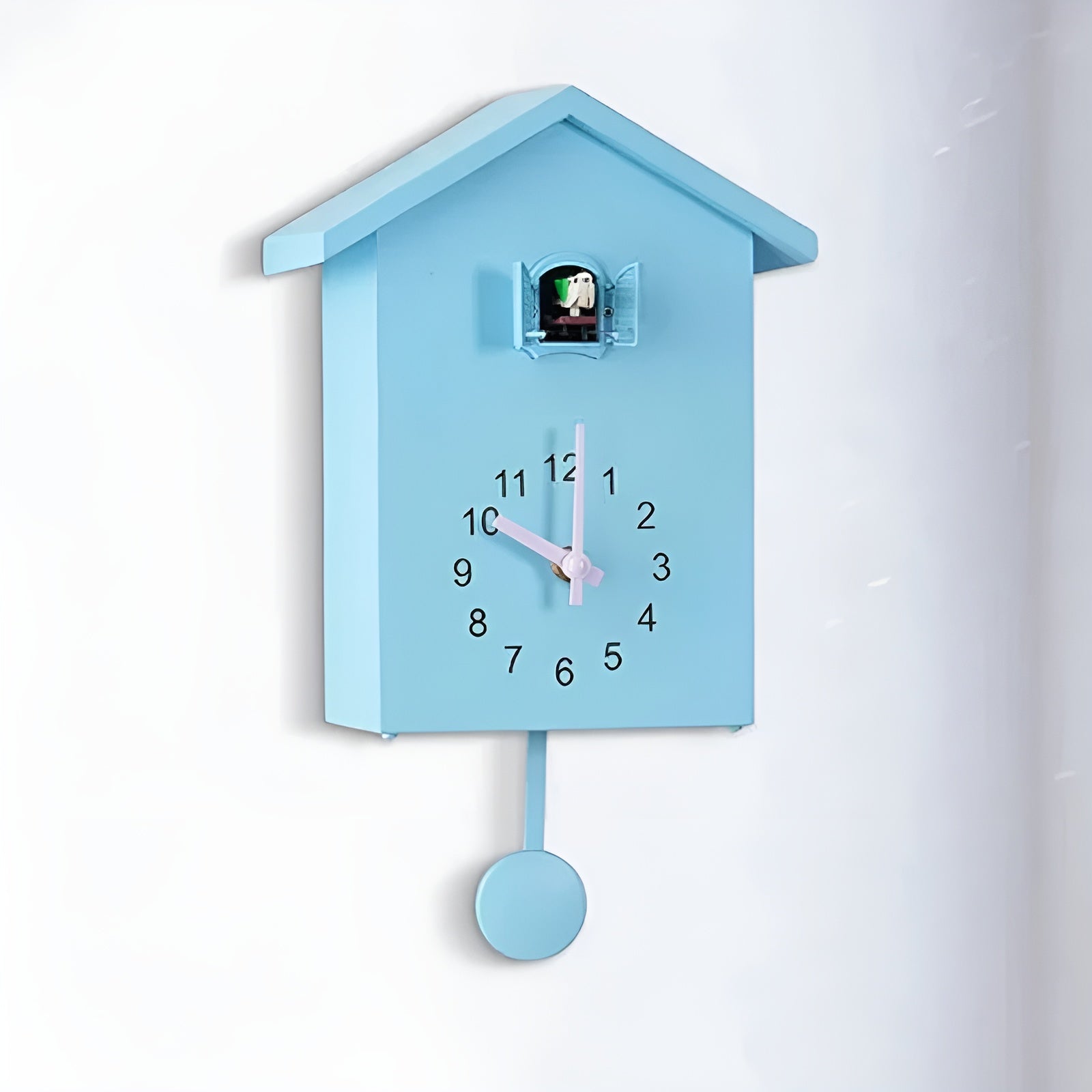 Moderne Kuckucksuhr mit Musikbox – Stilvolle Wanduhr aus hochwertigem ABS | Verstellbare Lautstärke