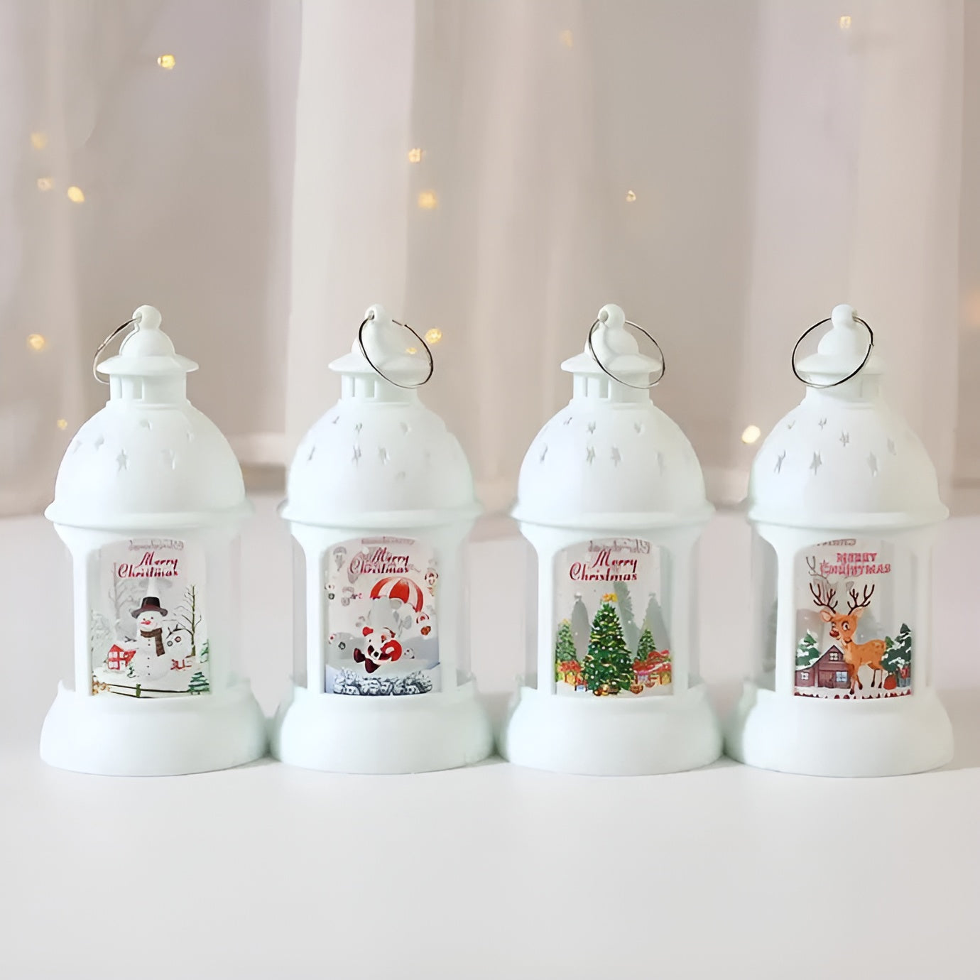LED Weihnachtslaterne – Magische Dekoration mit Warmem Licht | Perfekt für Festliche Stimmung
