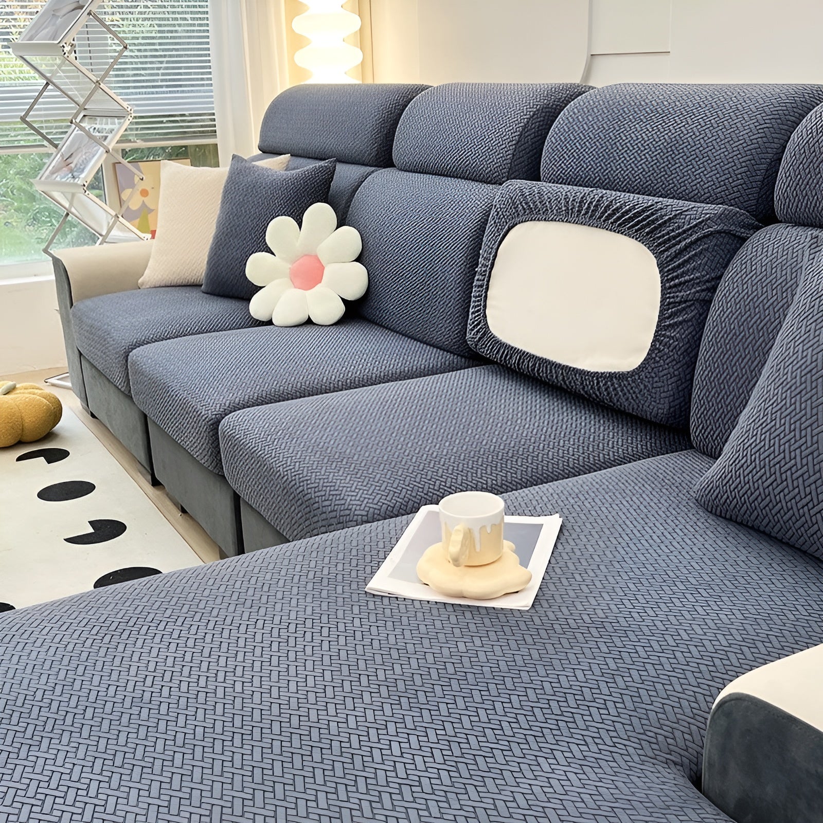 Elastische Sofahülle – Wasserabweisend und Passgenau | Schützender Bezug aus Stretchstoff