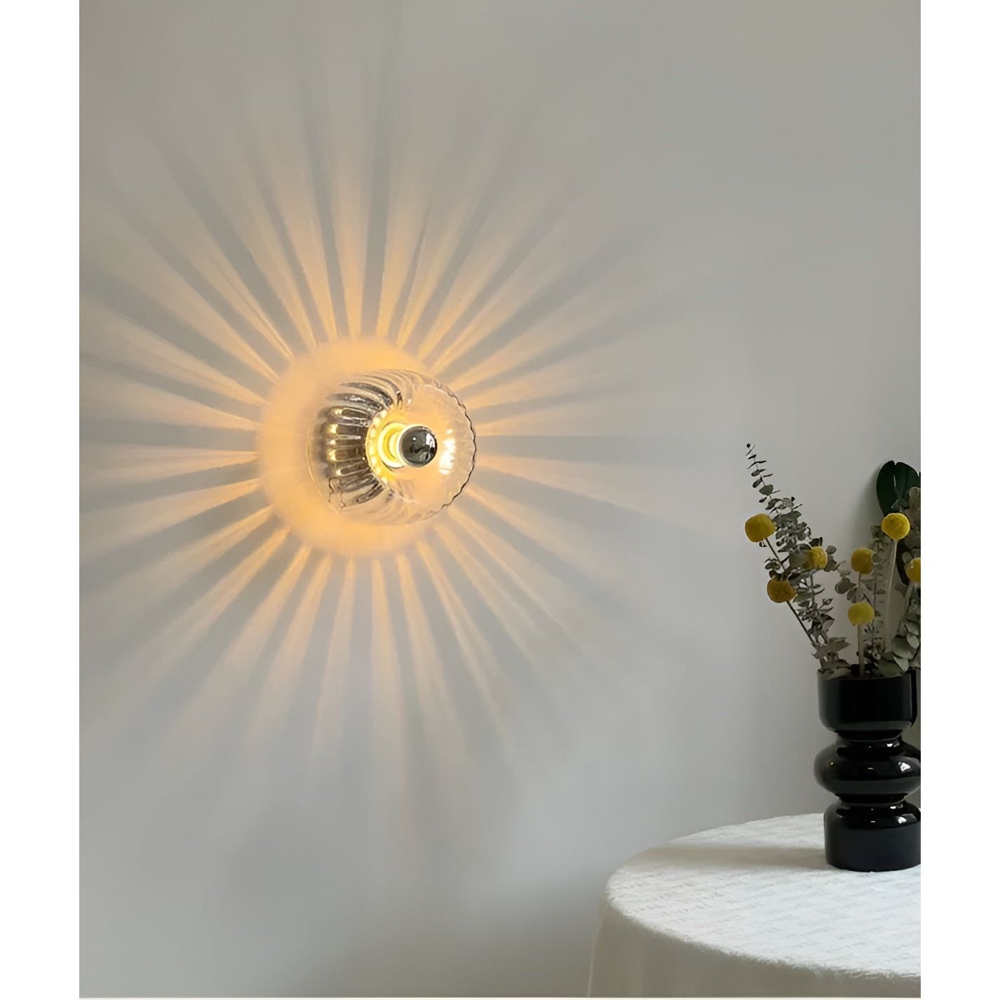 ScandiShine Light - Moderne Skandinavische Glas Wandleuchte