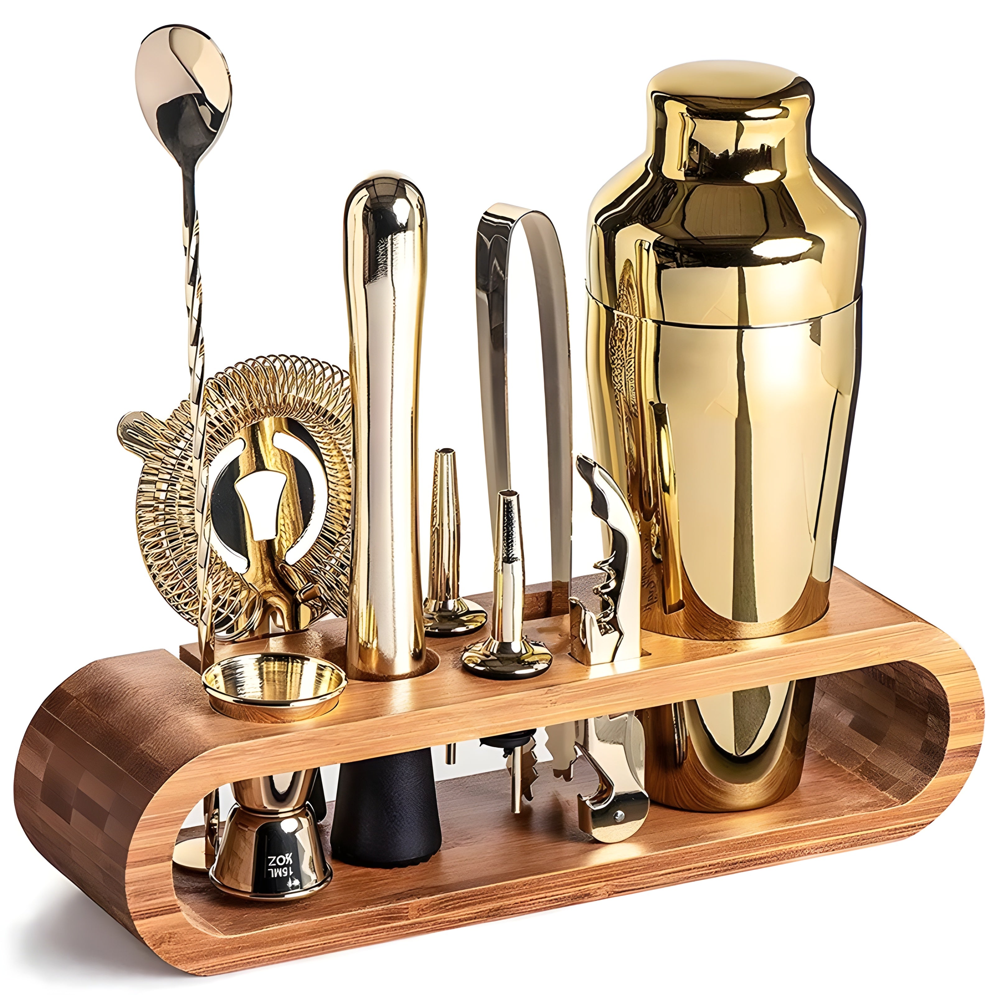 Cocktail-shaker-set Aus Edelstahl – 10-teiliges Premium-barkeeper-set | Ideal Für Mixgetränke Und Partys