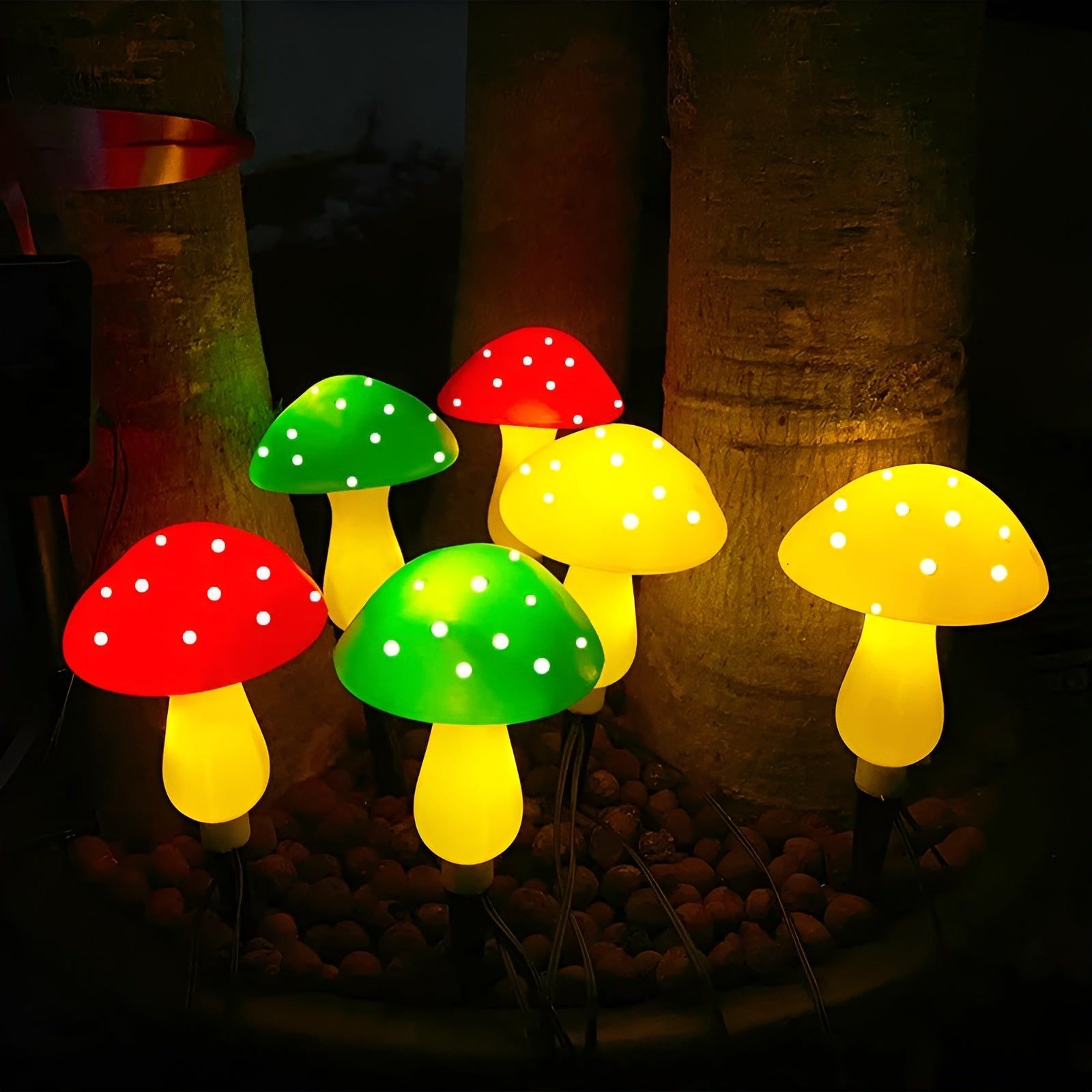 MushroomTwinkle Light - Wasserdichte Pilz Solar Feenlichter Elegare