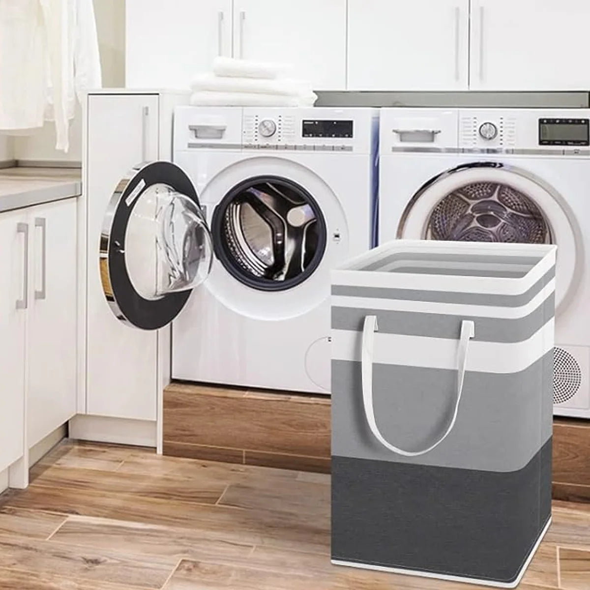 Faltbarer Wäschekorb – Wasserdicht und Tragbar | Ideal für Schlafzimmer & Waschräume