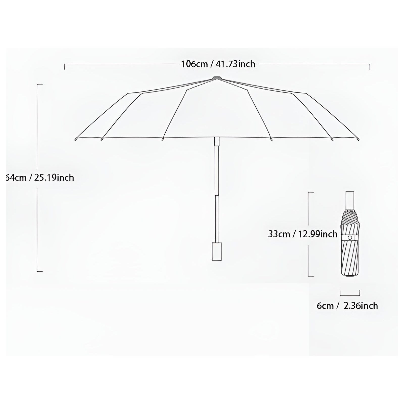 StormGuard Regenschirm - Robuster UV-Schutz Faltbarer Regenschirm Elegare