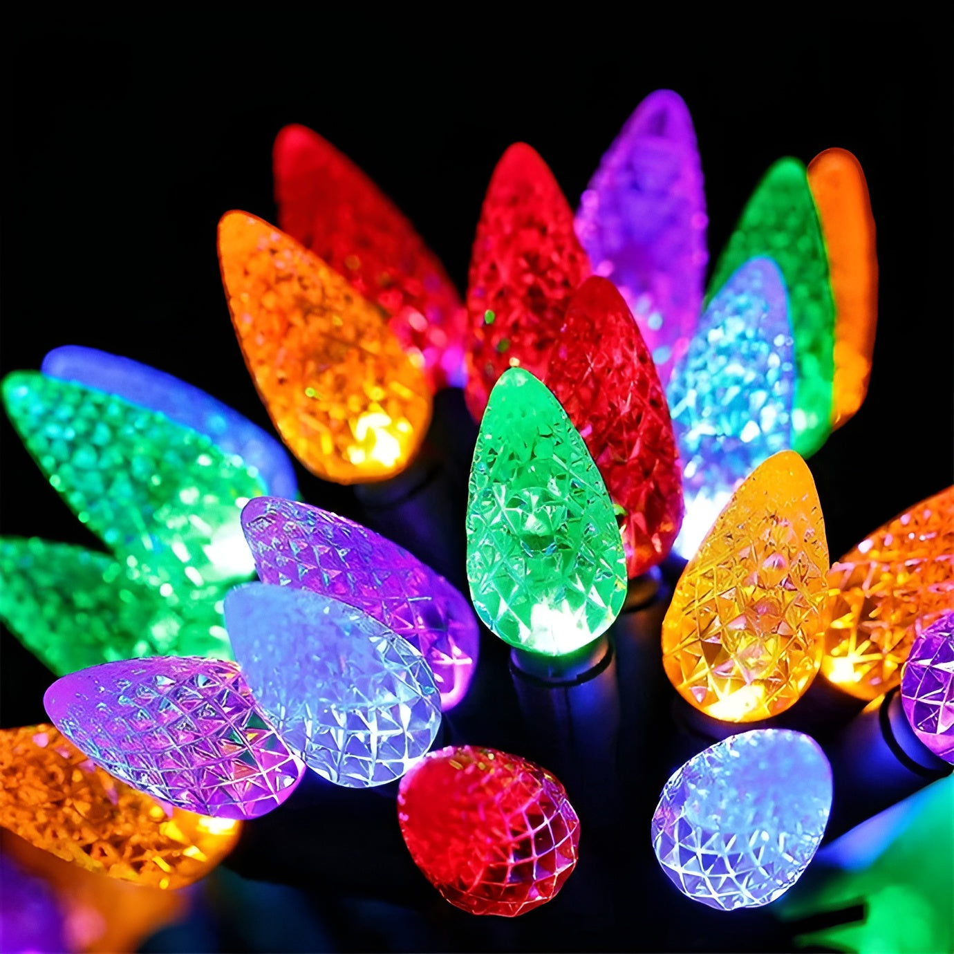 Lichterkette für Weihnachten – Dekorative LUXUS-Girlande mit 8 Lichtmodi | Perfekt für Innen & Außen