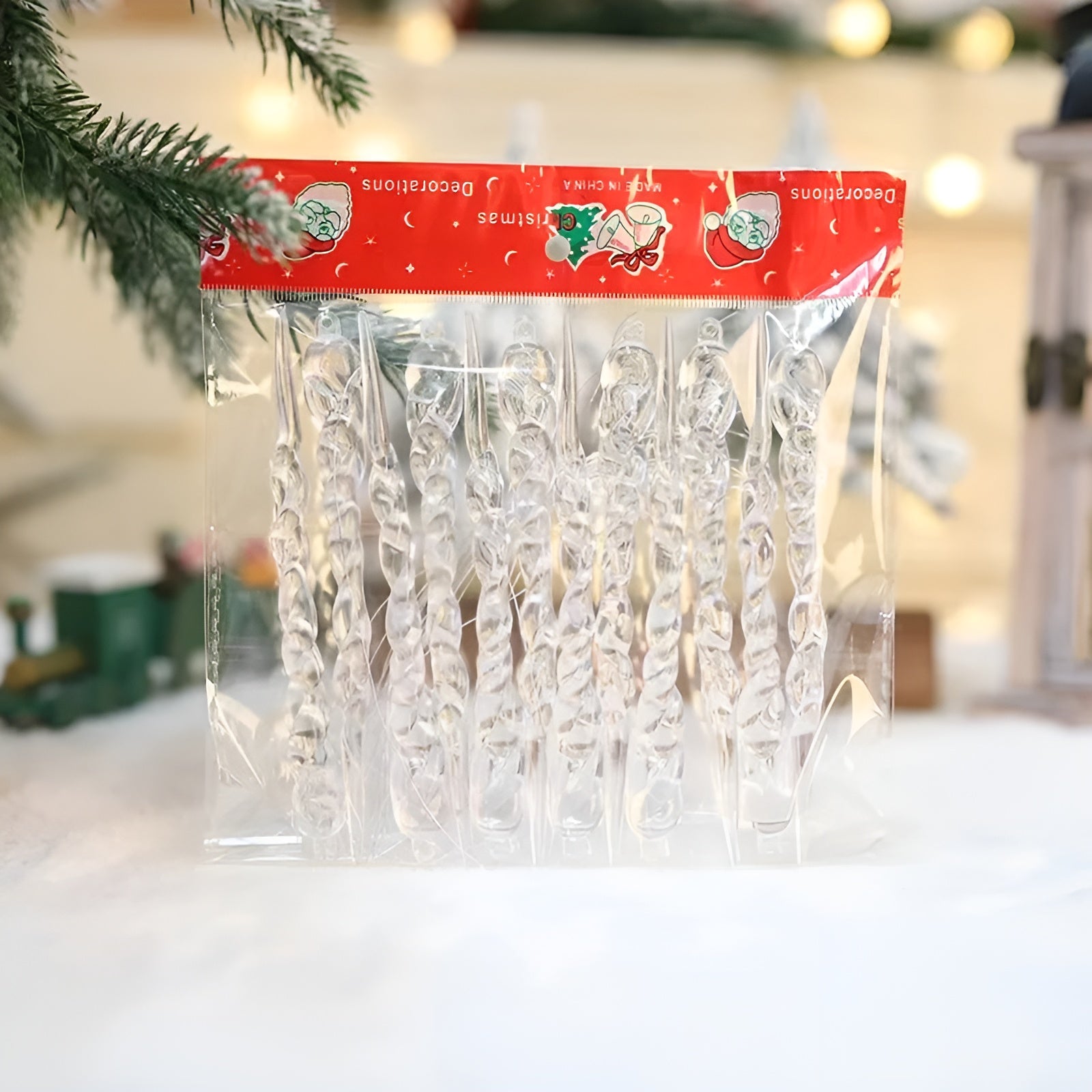 Kristall-Eiszapfen Anhänger – Elegante Weihnachtsdeko | Glänzend und Luxuriös