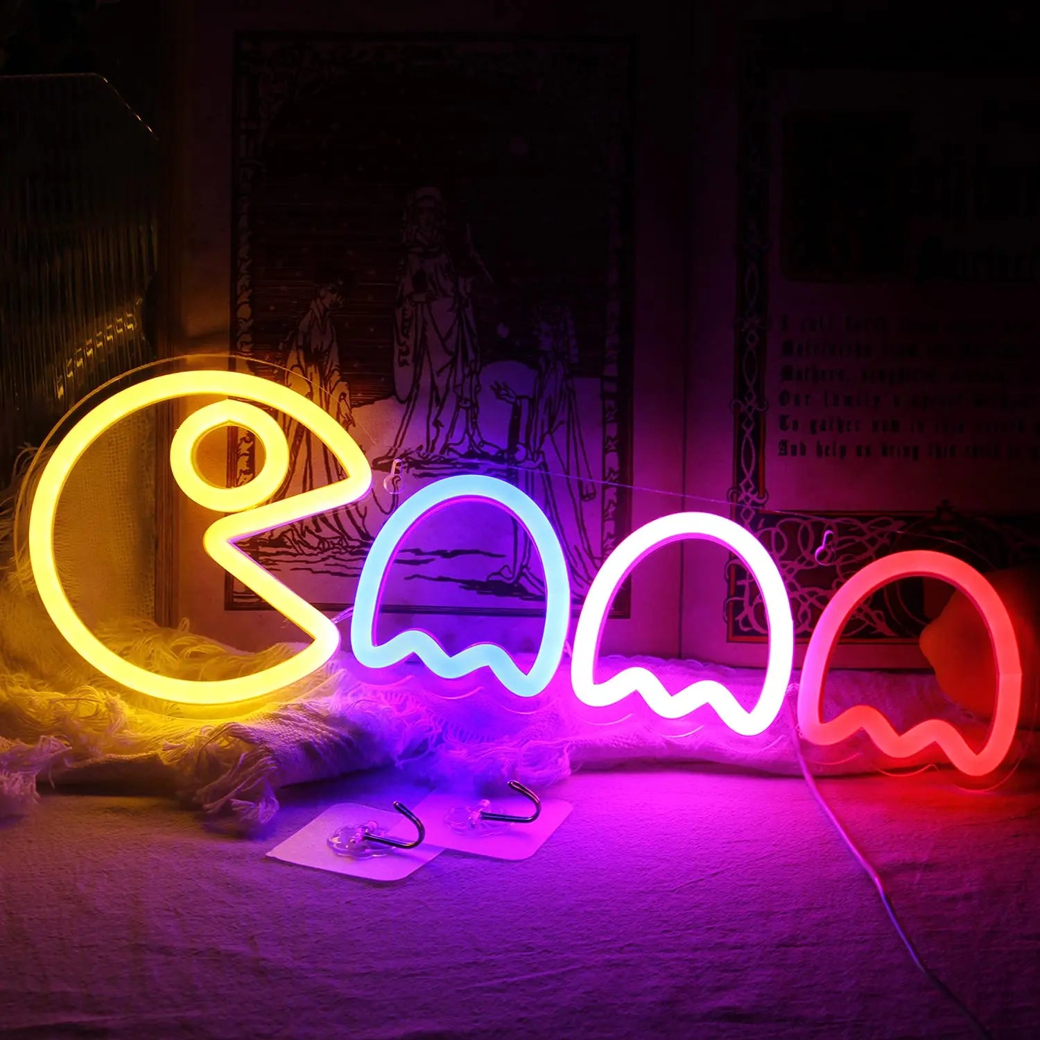 GhostBlaze Light - Lässiges Neon Ghost LED-Wandschildlicht