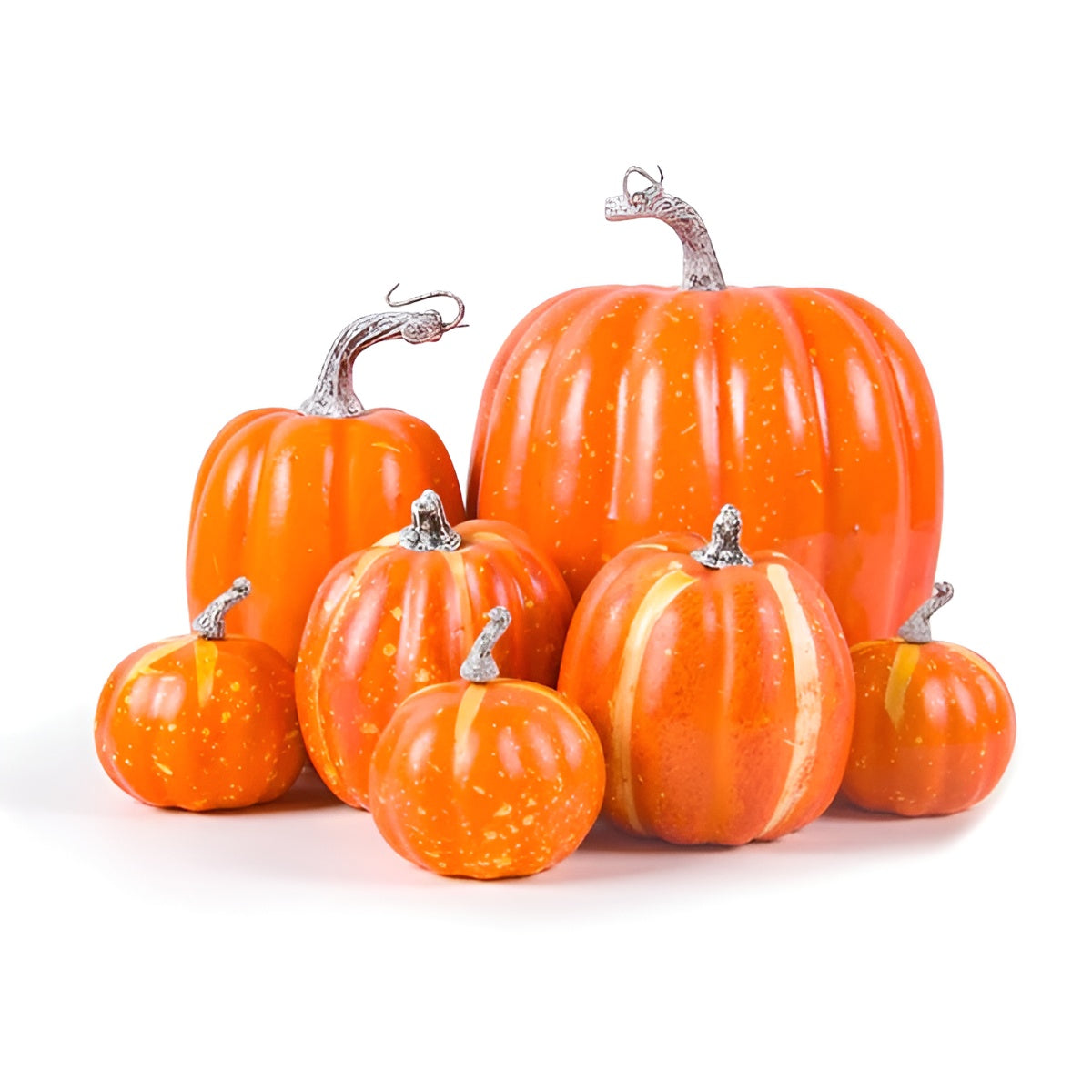 Künstliche Kürbisse aus Schaumstoff – Dekoration für Halloween und Weihnachten | Perfekt für Tische und Wohnungen
