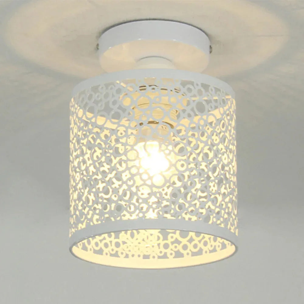 VintageIron Lamp - Retro Metall Käfig Home Decor Deckenlampe