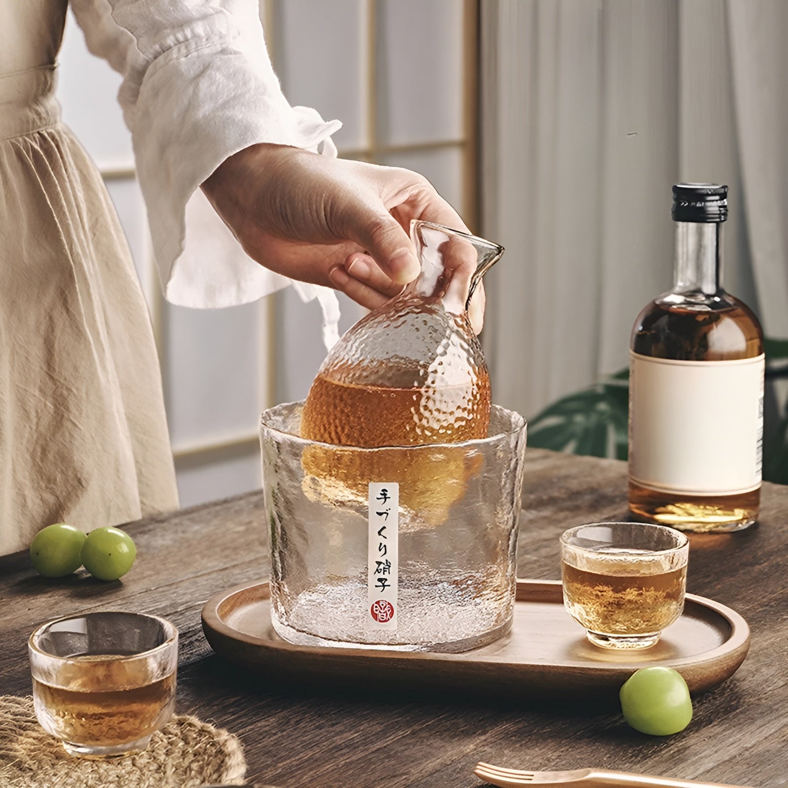 Japanisches Glas-Set – Elegantes Sake- & Whisky-Set | Perfekt für Bar & Zuhause