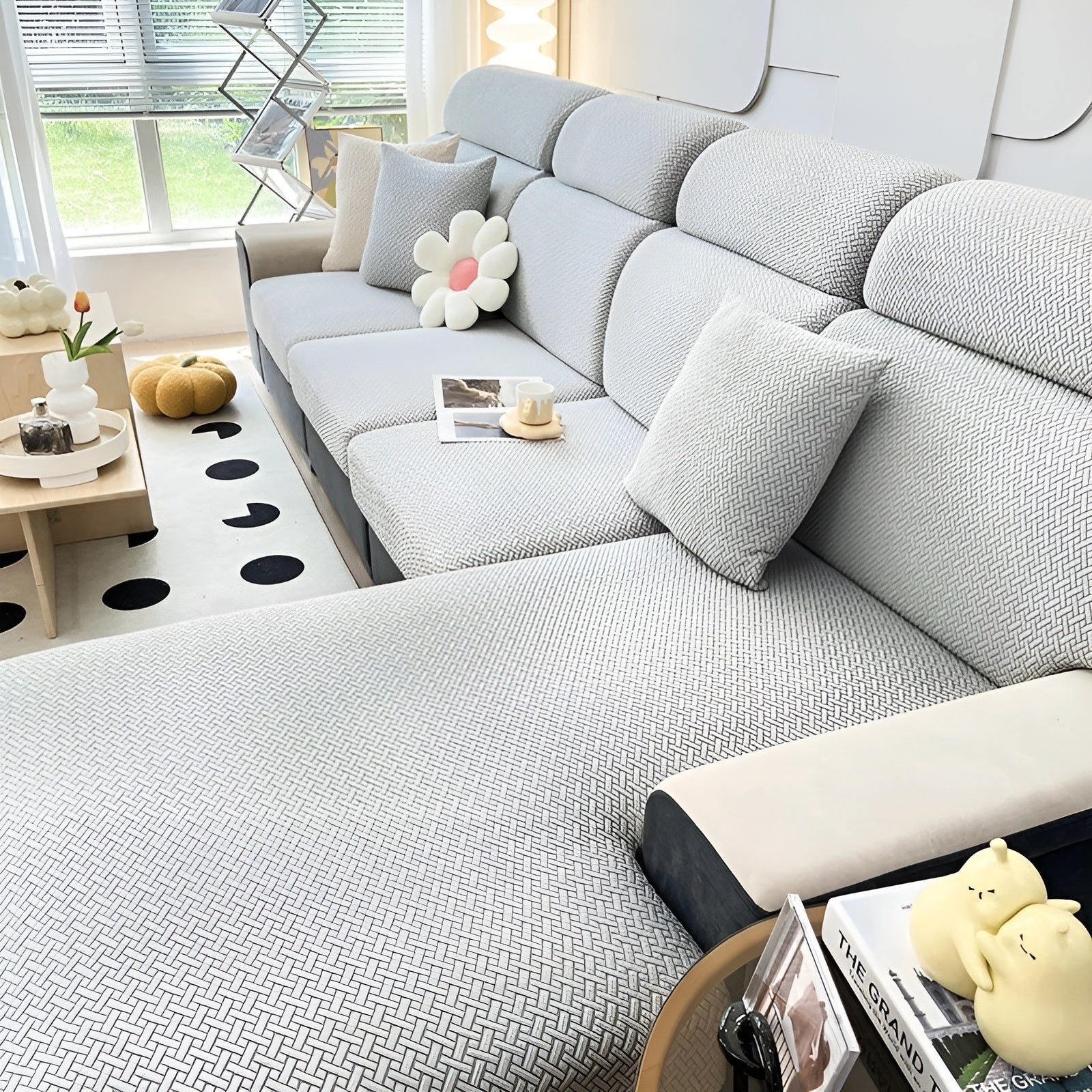 Elastische Sofahülle – Wasserabweisend und Passgenau | Schützender Bezug aus Stretchstoff