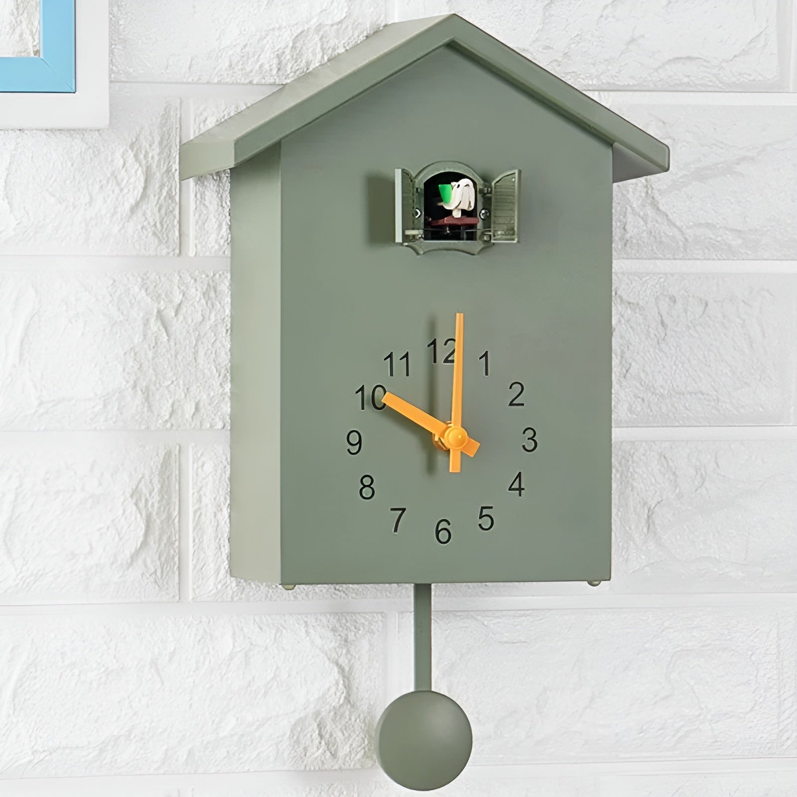 Moderne Kuckucksuhr mit Musikbox – Stilvolle Wanduhr aus hochwertigem ABS | Verstellbare Lautstärke