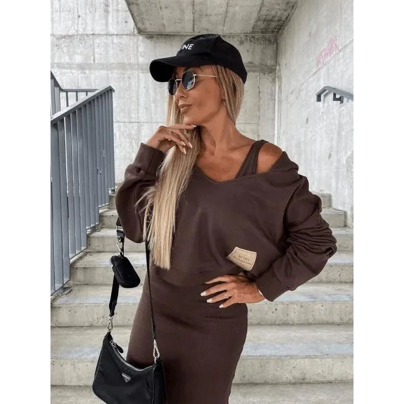 Sara - Kleid und Sweatshirt-Set für drinnen und draußen - Elegare - DEA044 -   