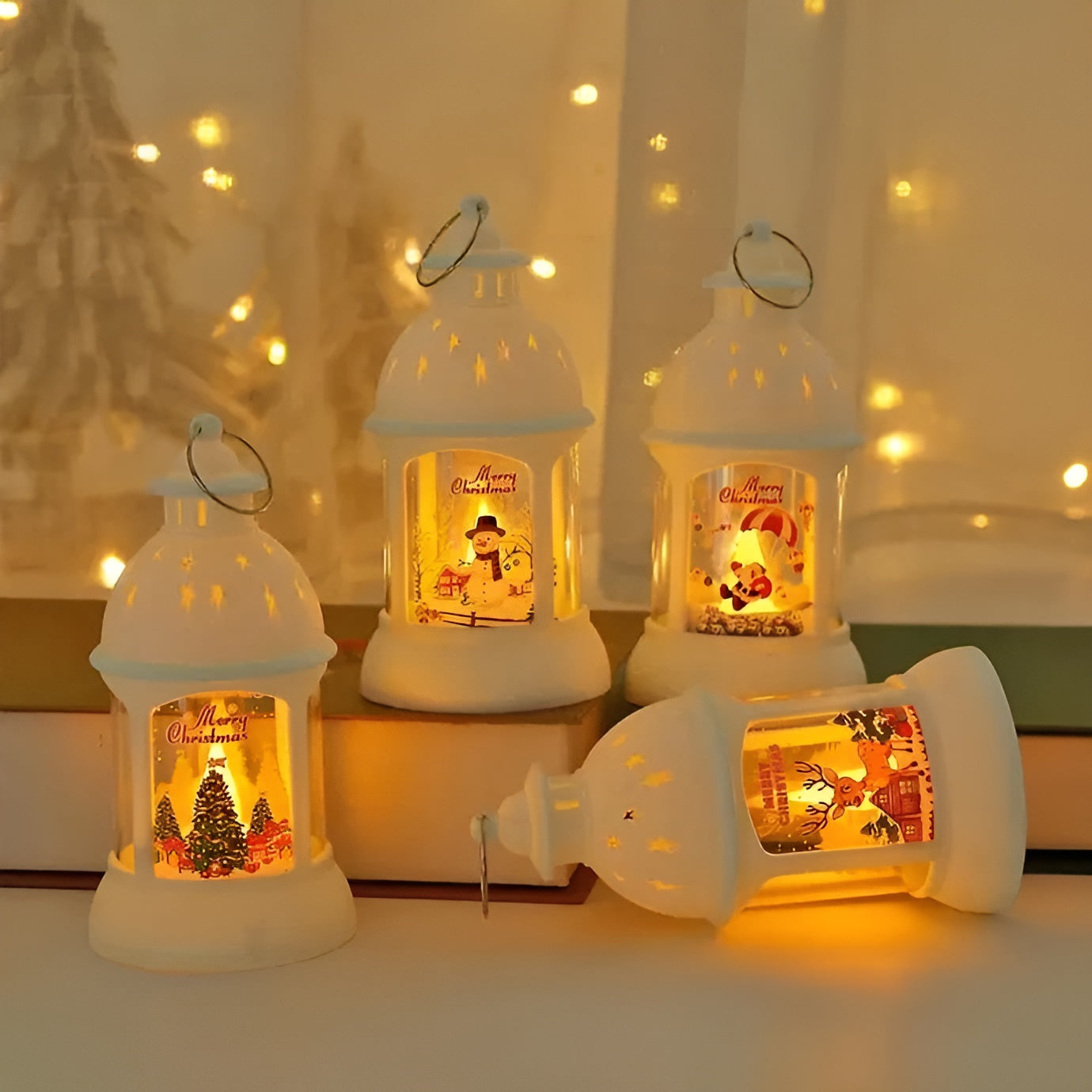 LED Weihnachtslaterne – Magische Dekoration mit Warmem Licht | Perfekt für Festliche Stimmung