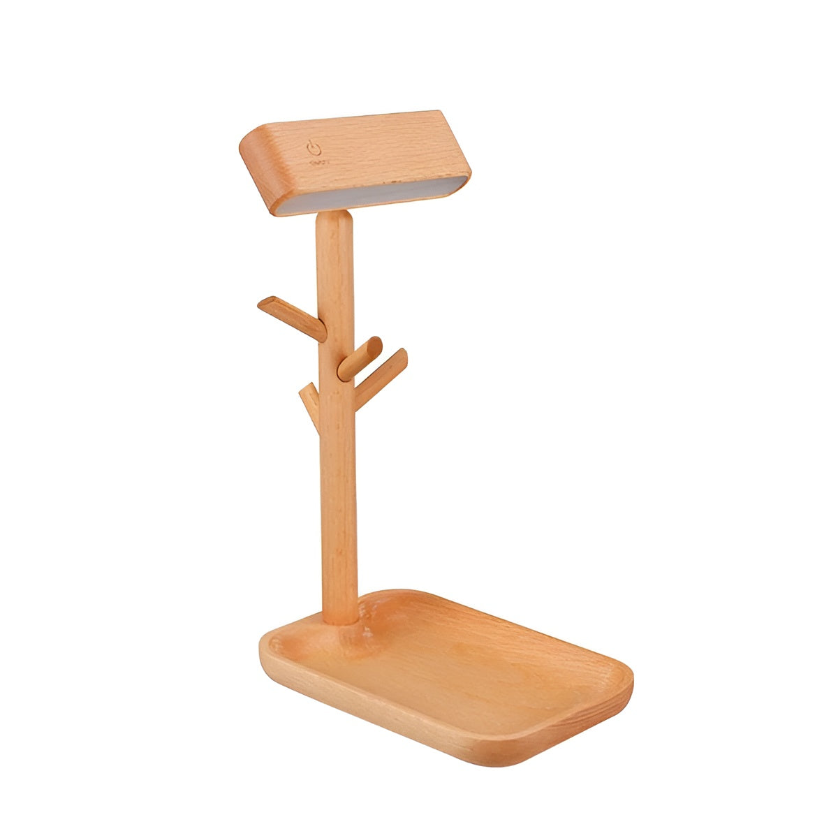 Nachttischlampe mit Ablage – Natürliches Licht und Praktische Aufbewahrung | Perfekt fürs Schlafzimmer
