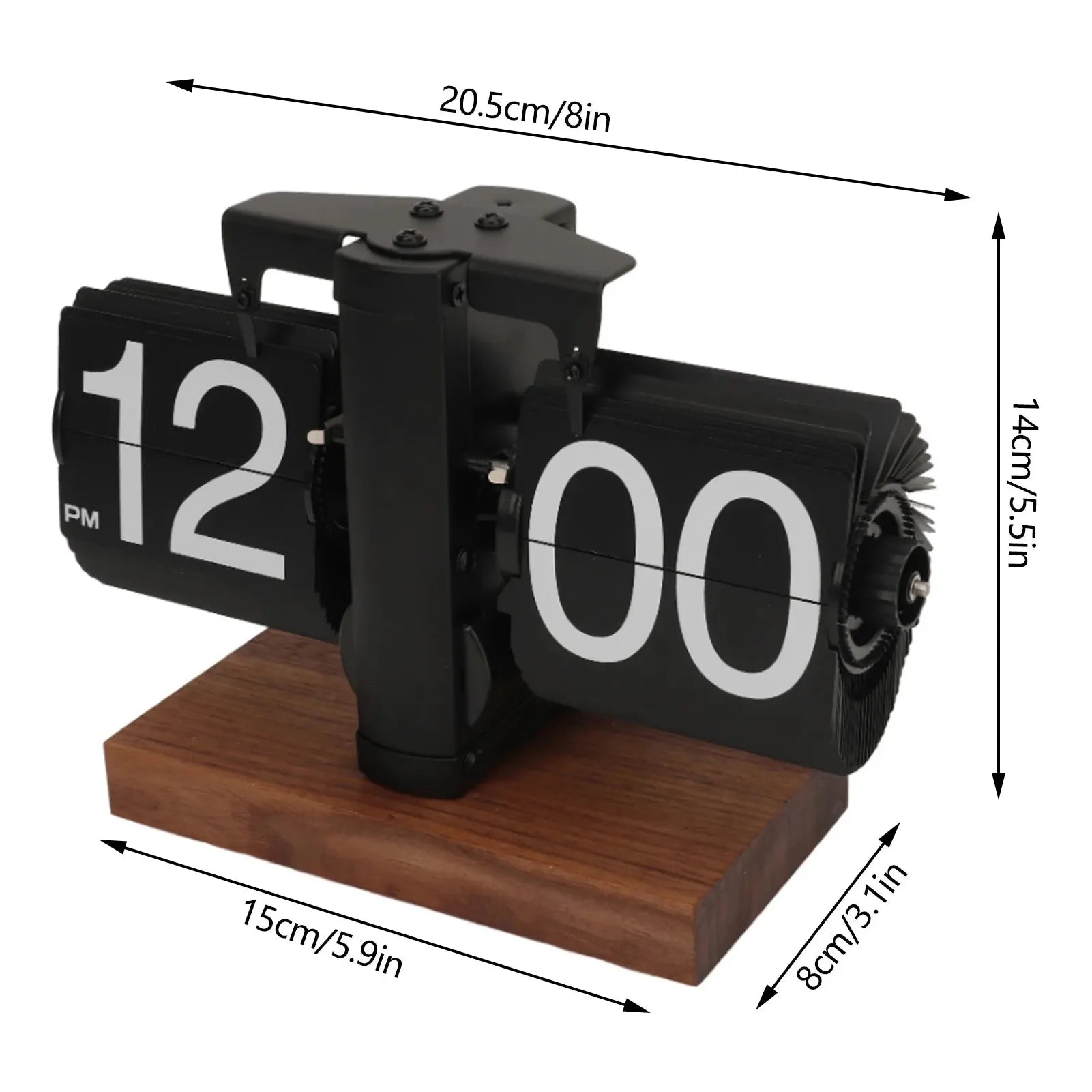 RetroFlip Clock - Vintage Automatic Digital Flip Page Clock Elegare