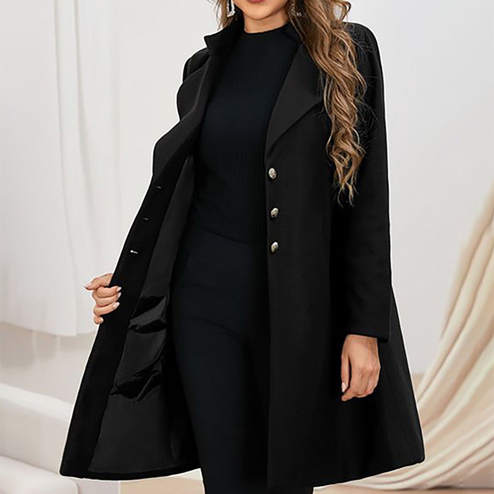 Janna Coat - Modischer Damen Wintermantel mit langen Ärmeln