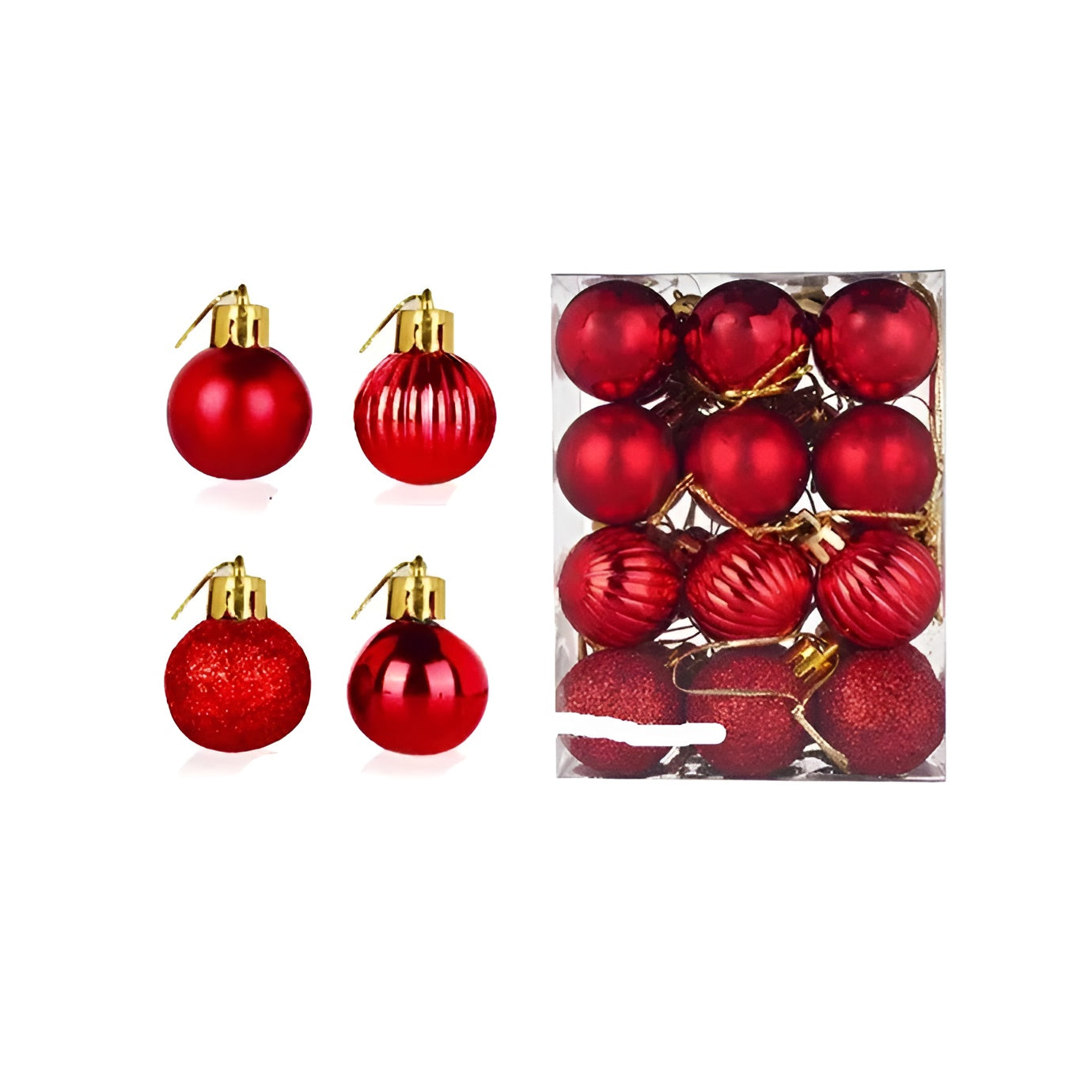 Weihnachtskugeln – Elegant und Glänzend | Dekorativ für Baum und Zuhause