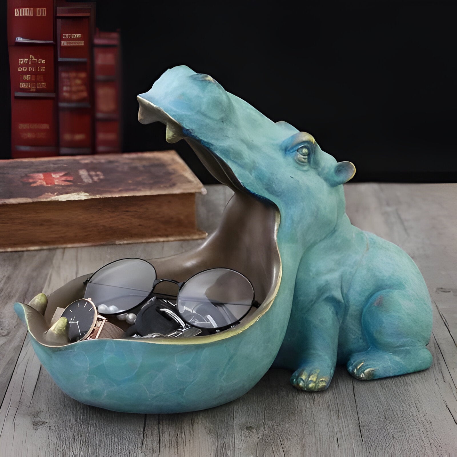 HippoCharm Statue - Luxuriöse Nilpferd-Figur