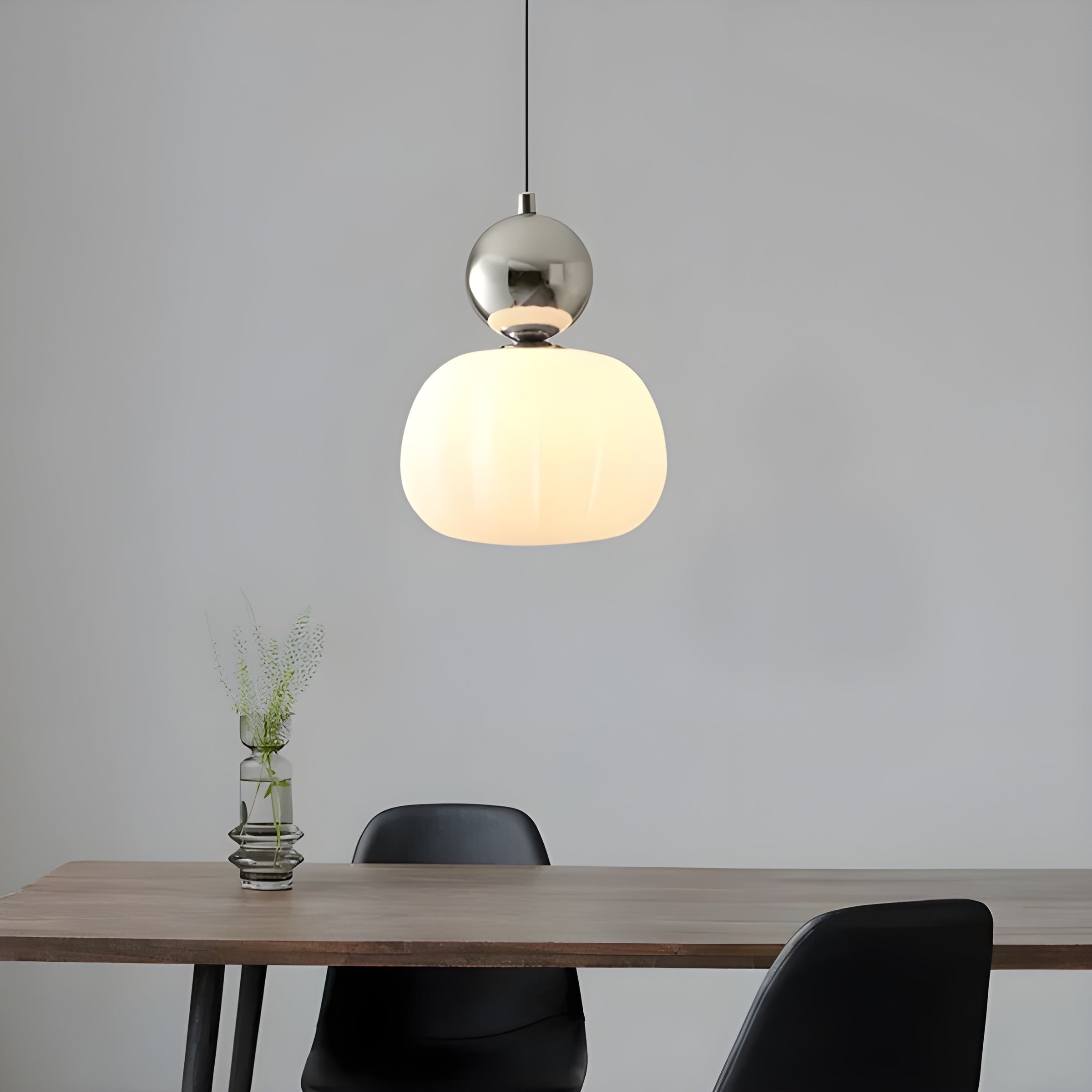 LumiPumpkin Light – Moderne Cremefarbene Pendelleuchte im Kürbis-Design