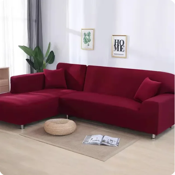 Einfarbige Sofa Bezüge Lassen Sie Ihr Wohnzimmer in Blau Erstrahlen - Elegare