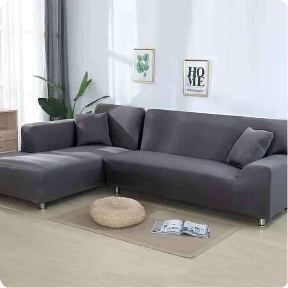 Einfarbige Sofa Bezüge Lassen Sie Ihr Wohnzimmer in Blau Erstrahlen - Elegare