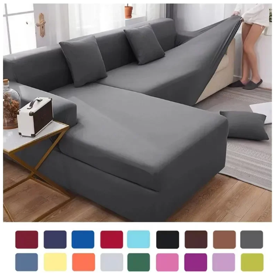 Einfarbige Sofa Bezüge Lassen Sie Ihr Wohnzimmer in Blau Erstrahlen - Elegare