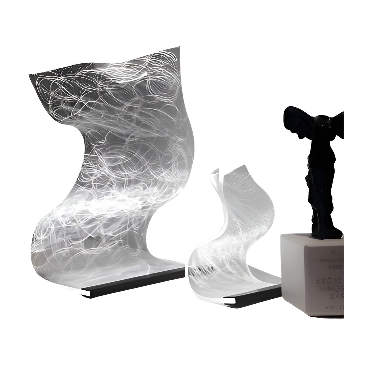 Acryl Tischlampe – Zeitlos Elegant mit LED Beleuchtung | Dekorative Leuchte für Zuhause