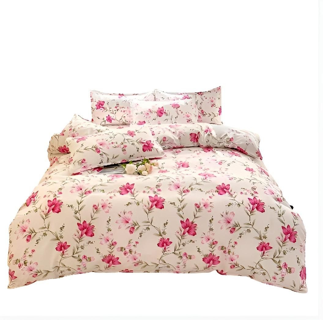 Bettwäsche-Set mit Muster – 3-teilig (1 Bettbezug + 2 Kissenbezüge) | Ideal für Schlafzimmer & Hotel