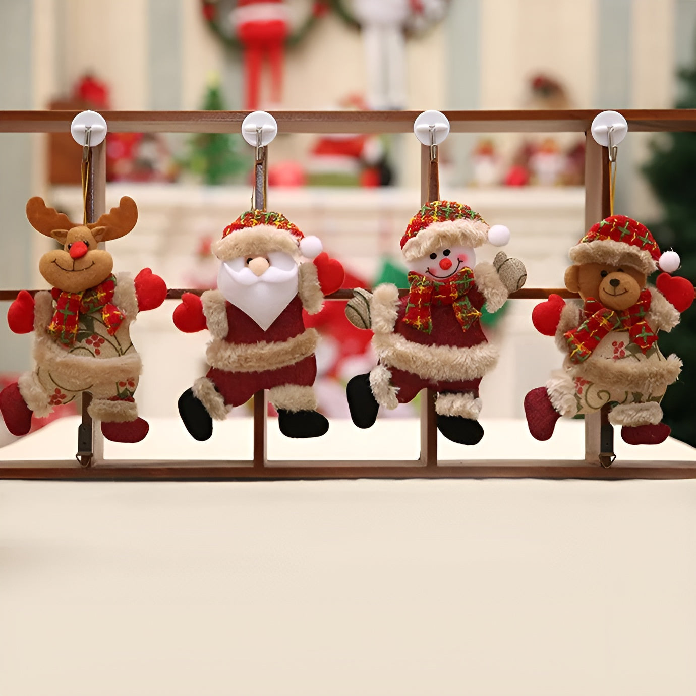 Weihnachtskugeln  4 Set – Glänzend | Dekorativ für Baum & Festliche Deko