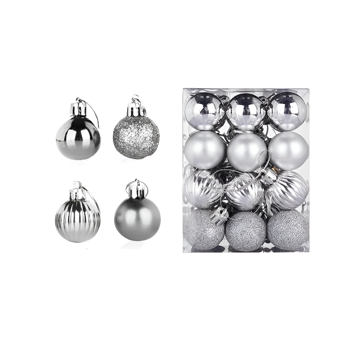 Weihnachtskugeln – Elegant und Glänzend | Dekorativ für Baum und Zuhause