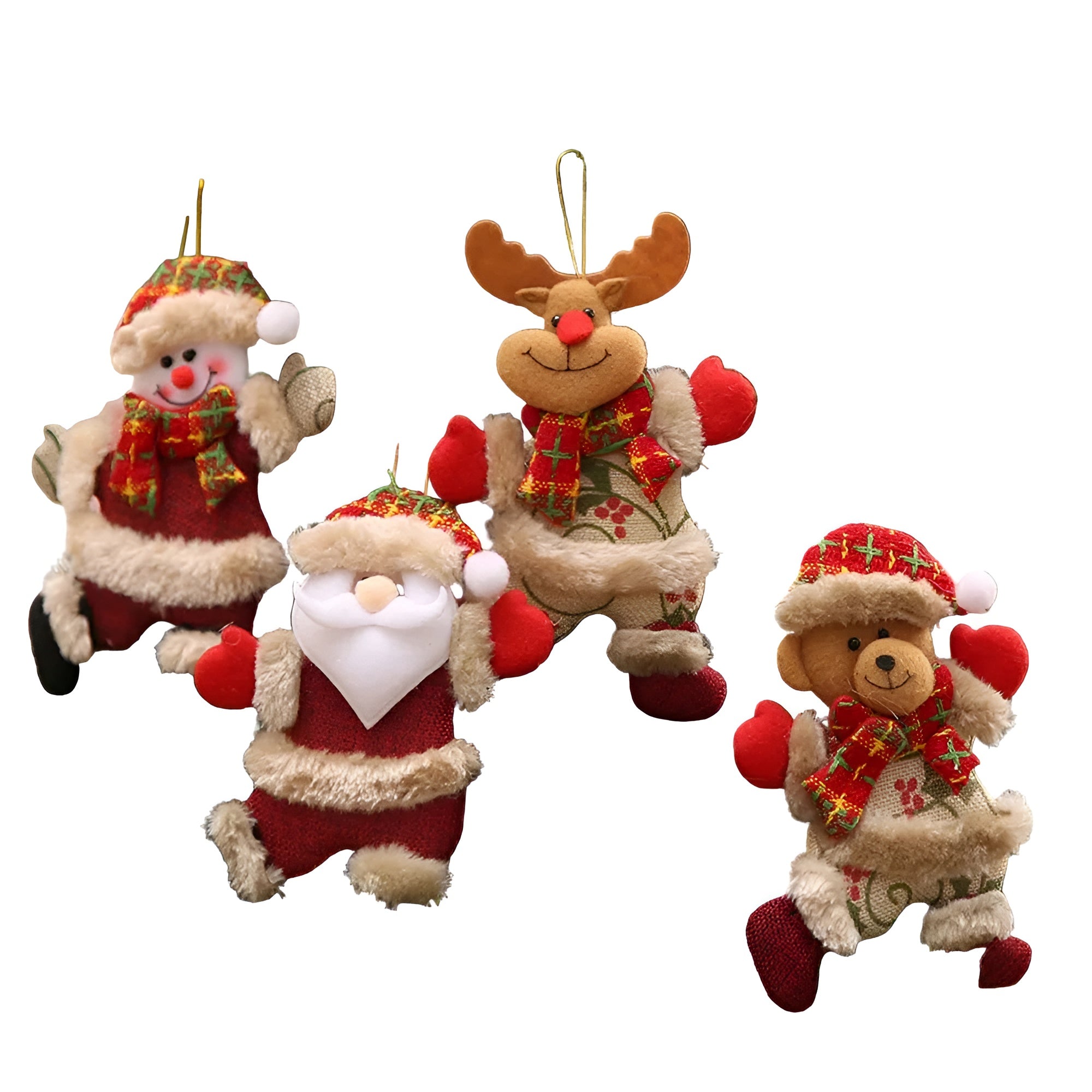 Weihnachtskugeln  4 Set – Glänzend | Dekorativ für Baum & Festliche Deko