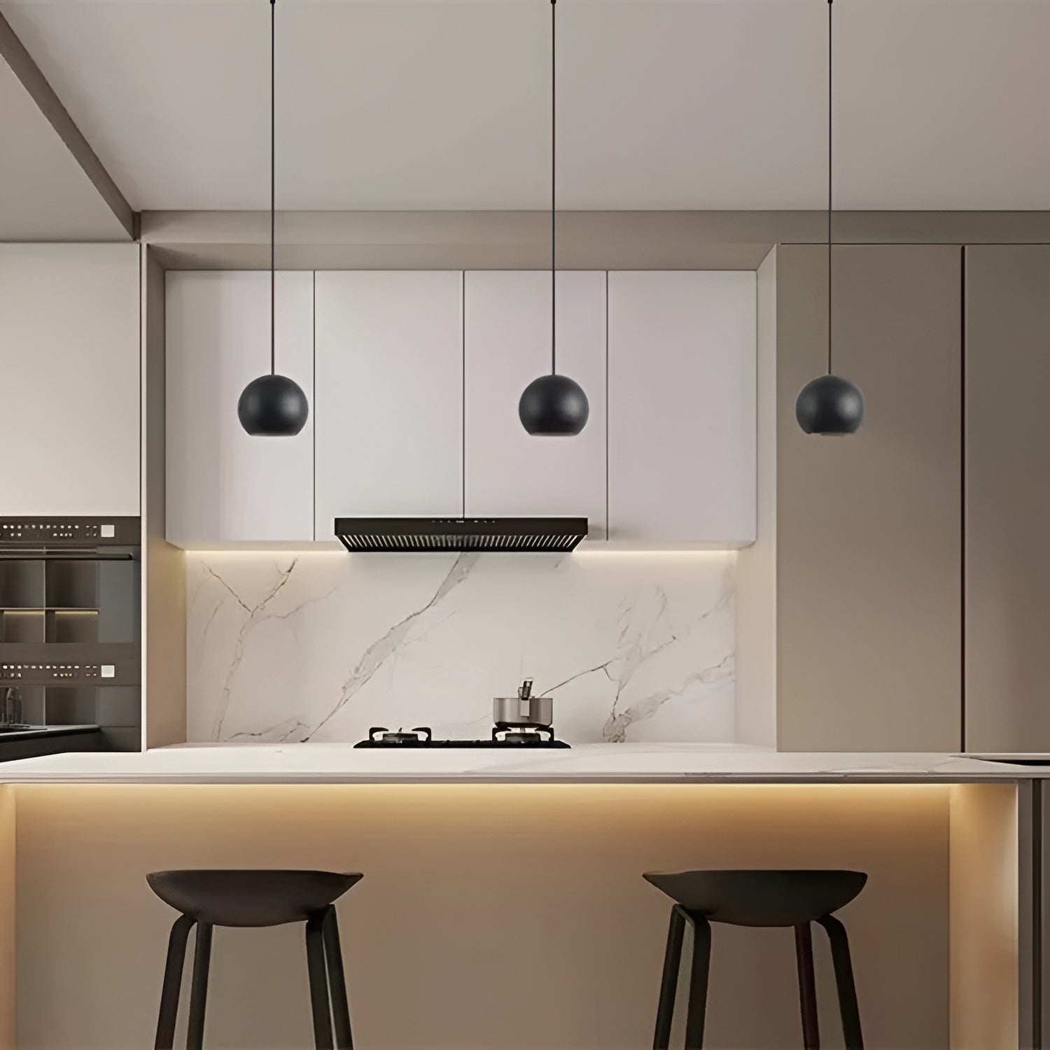 Minimalistische Kugel-Hängelampe – Modernes Design | Ideal für Café, Küche und Wohnzimmer