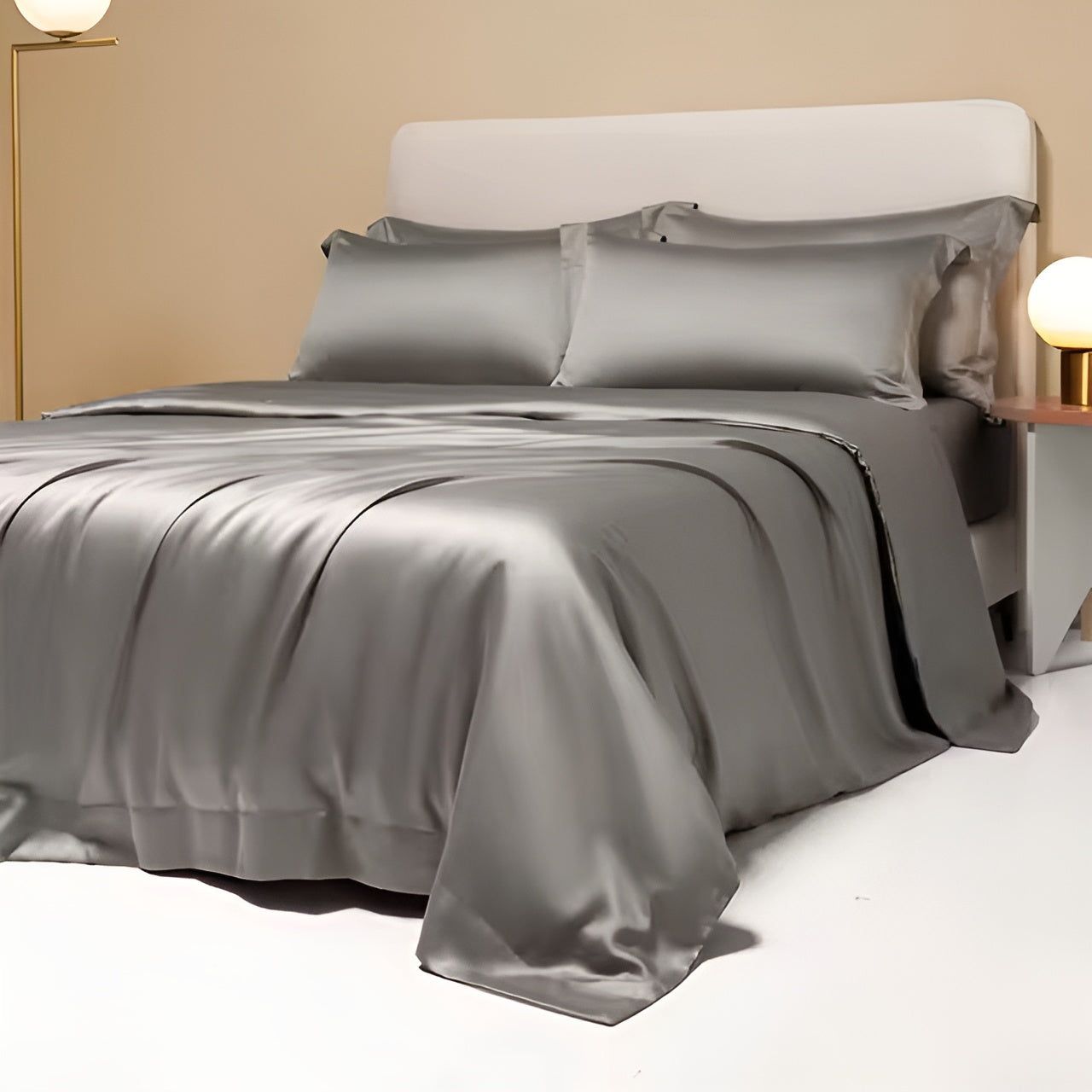 SilkLuxe Set - Ultra Breathable Organic Bamboo Duvet Cover Set Elegare