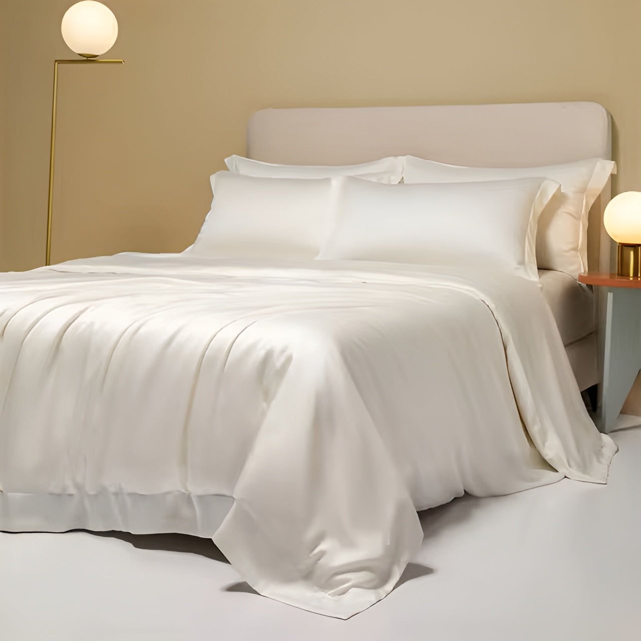 SilkLuxe Set - Ultra Breathable Organic Bamboo Duvet Cover Set Elegare