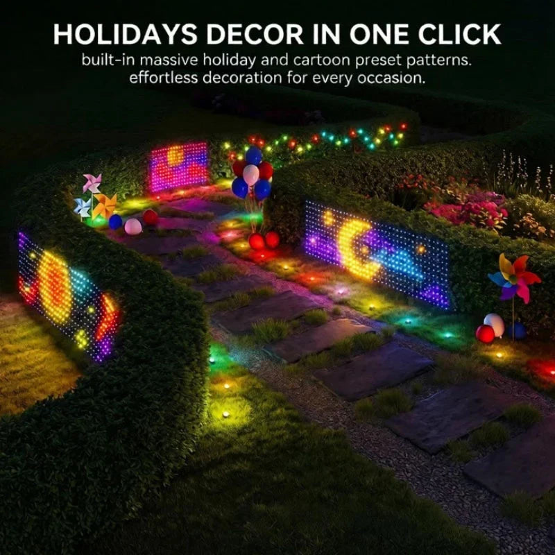 App-Steuerung des LED-Lichtvorhangs per Smartphone via Bluetooth