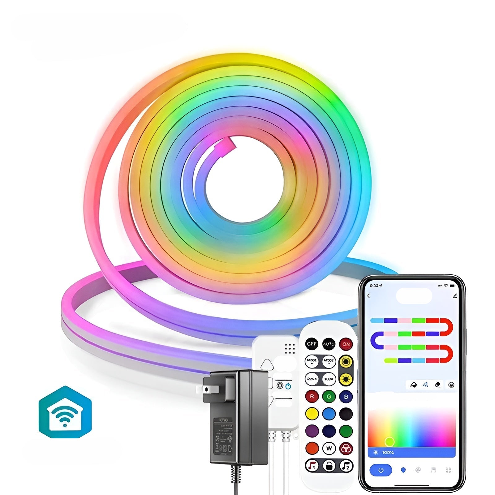 Neon LED Streifen – Flexibel und Dekorativ | Perfekt für Wohnzimmer und Schlafzimmer