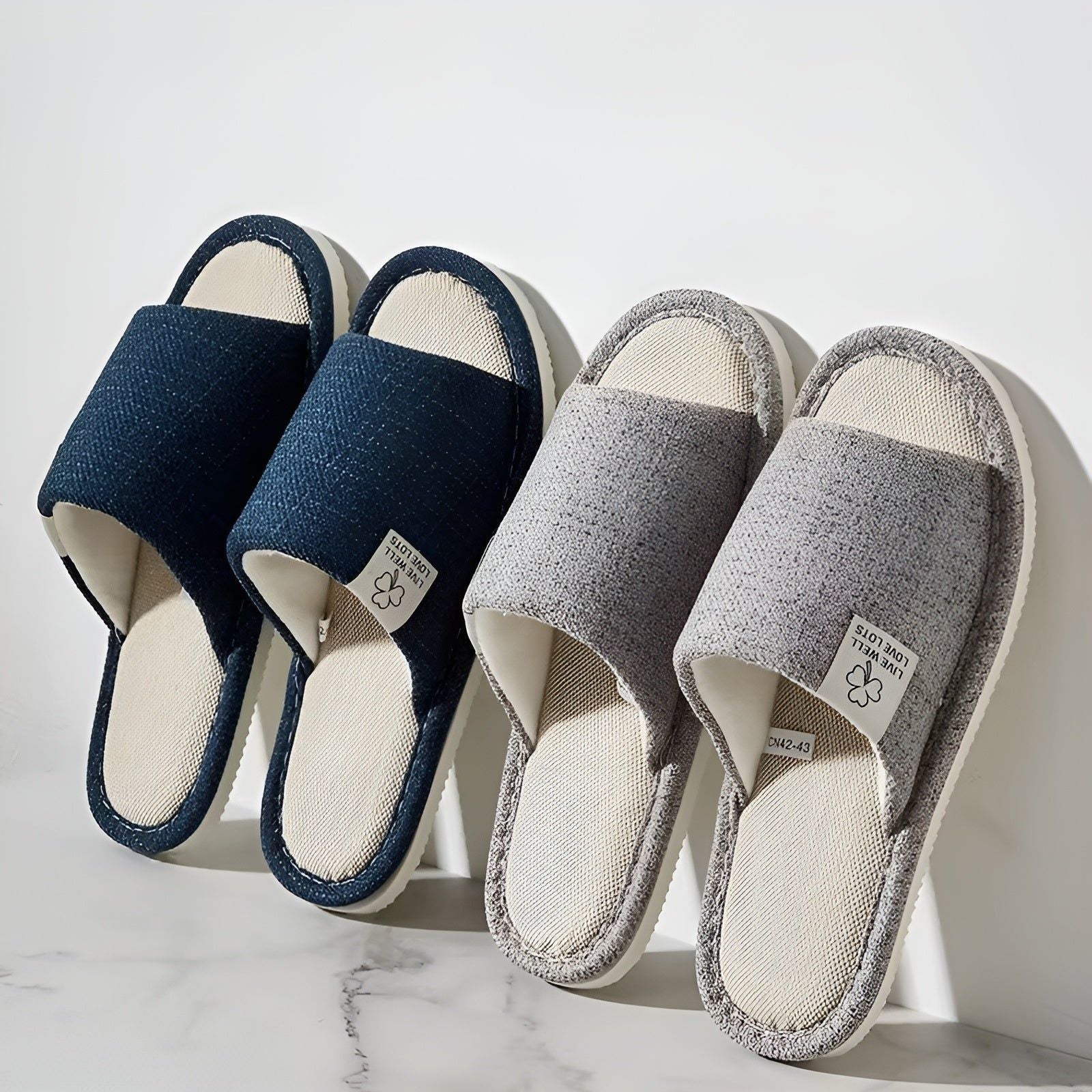 SoftStride Slippers - Lässige Geschlossene Zehen Hausschuhe - Elegare - DEA761 -   