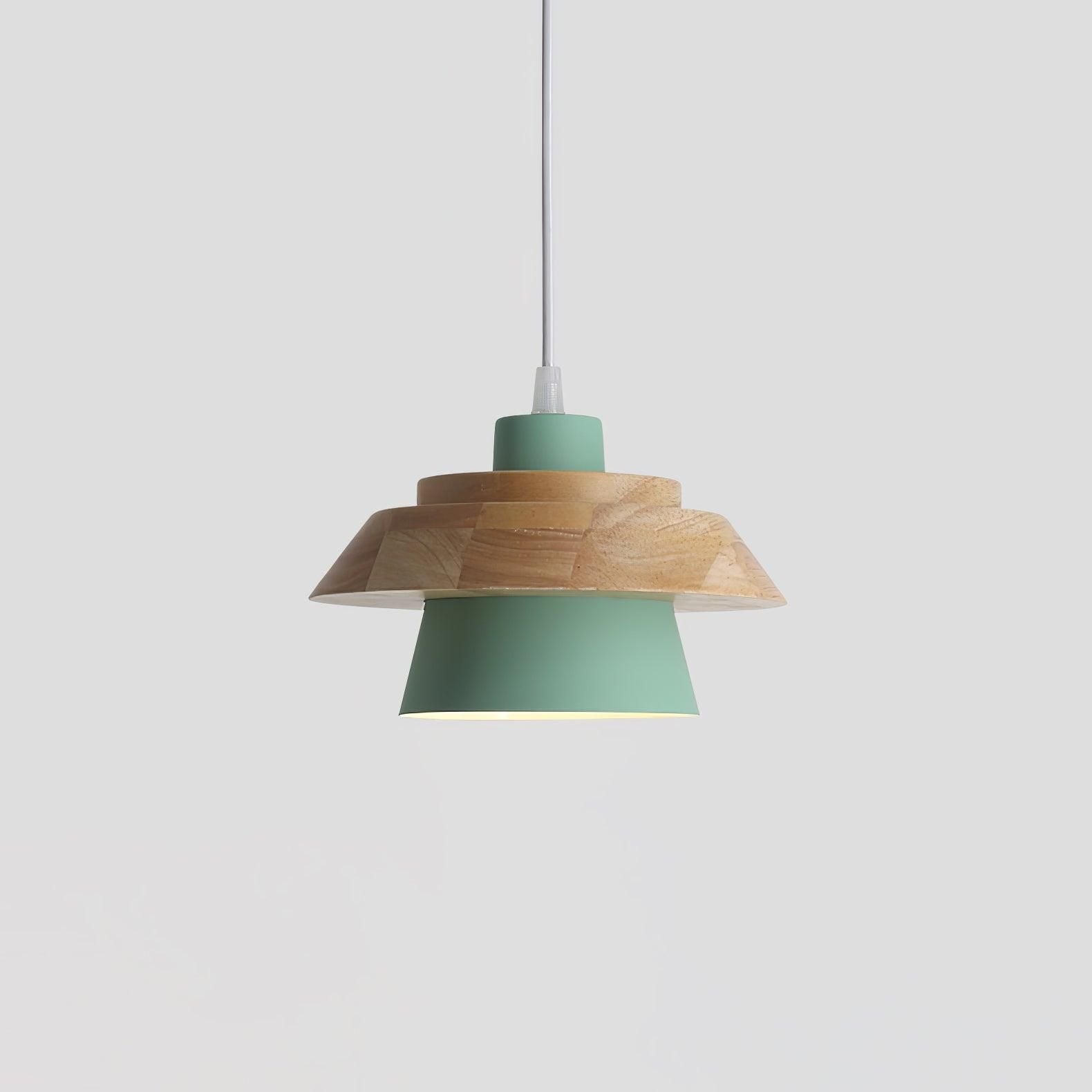 NordicMacaron Light - Moderne Nordische Holz Macaron Hängende Deckenleuchte