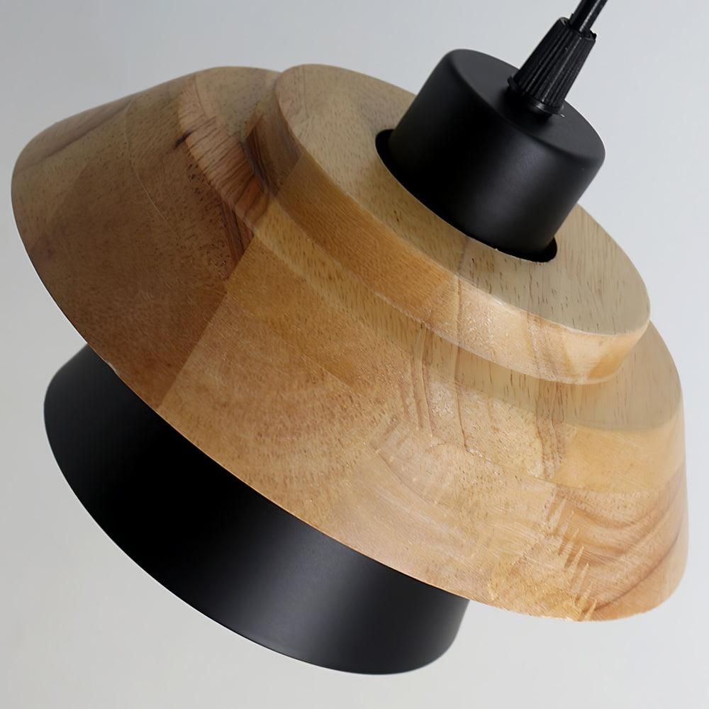 NordicMacaron Light - Moderne Nordische Holz Macaron Hängende Deckenleuchte