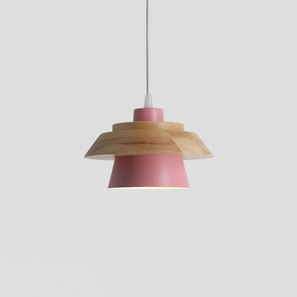 NordicMacaron Light - Moderne Nordische Holz Macaron Hängende Deckenleuchte