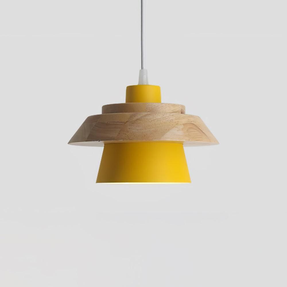 NordicMacaron Light - Moderne Nordische Holz Macaron Hängende Deckenleuchte