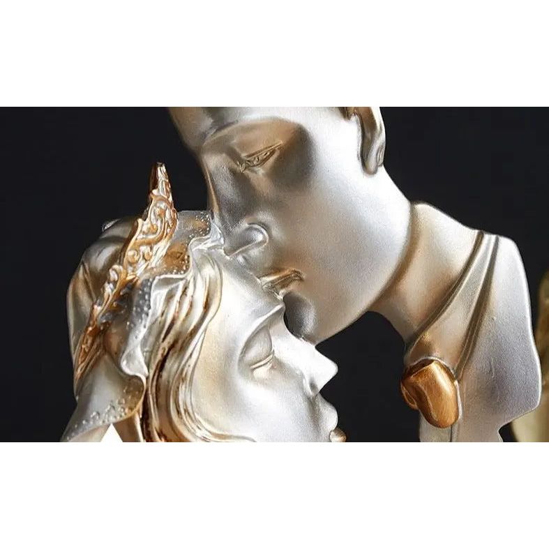 Sweet Kiss - Stirnküssendes Liebespaar Statue - Elegare - DEA188 -   